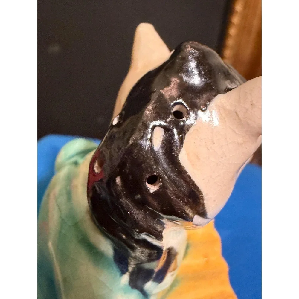 Vintage Anthropomorphic Horse Shaker Japan Equine Playing Accordion 1950s Kitsch